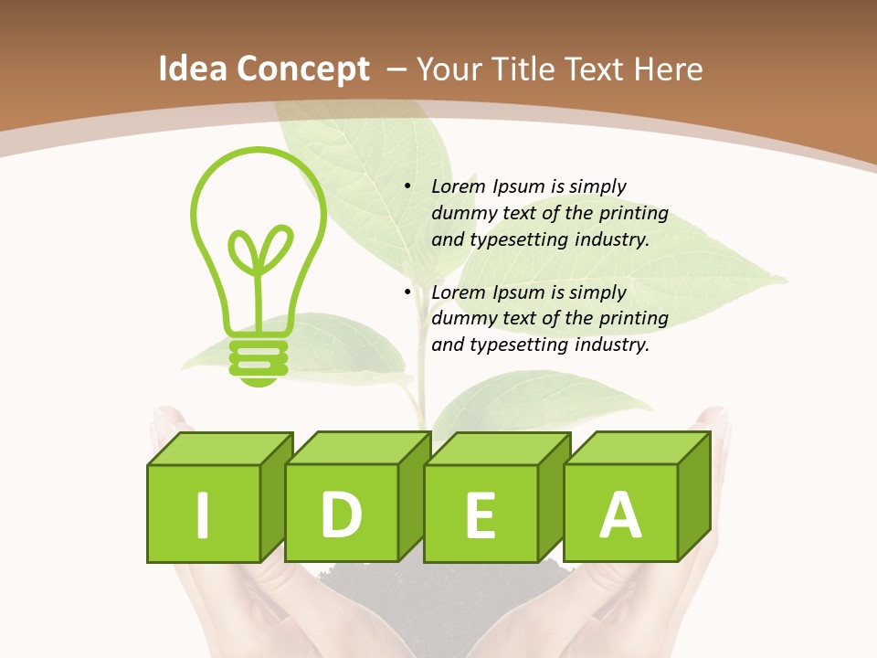 Stem Responsibility Growth PowerPoint Template