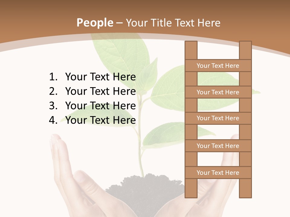 Stem Responsibility Growth PowerPoint Template