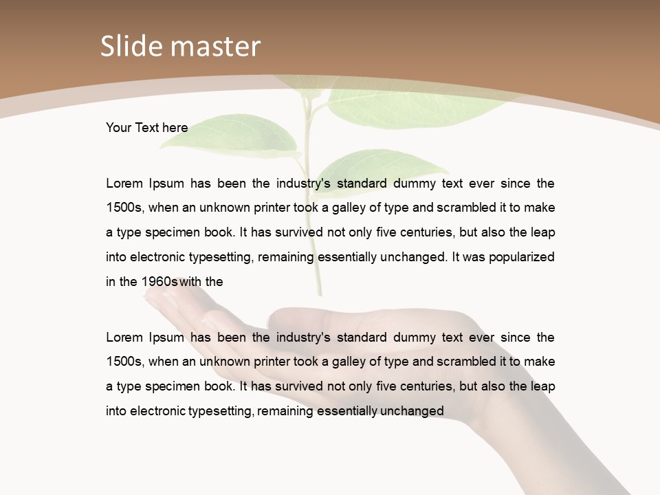 Compost Dirt Ground PowerPoint Template