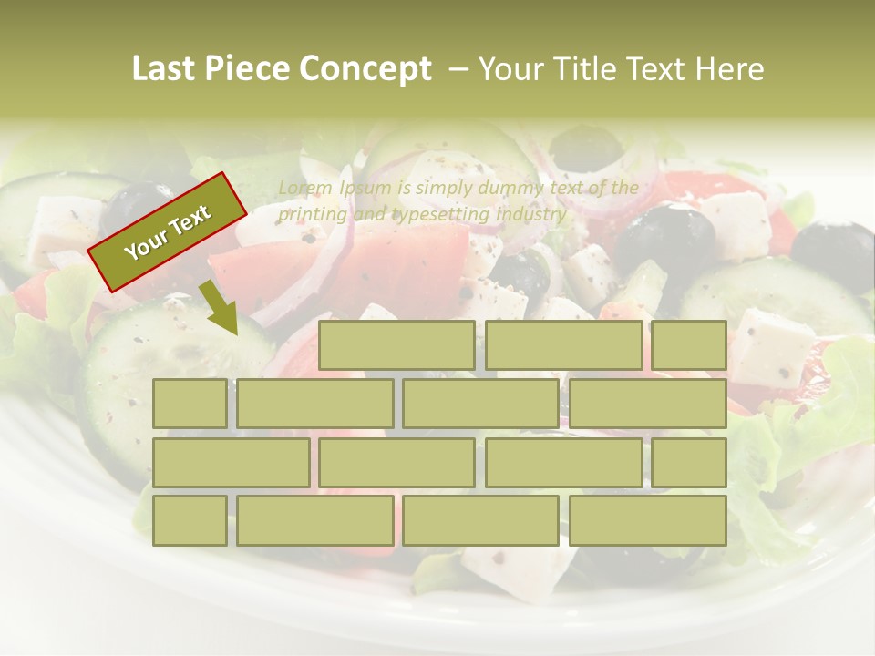 Mozzarella Greek Tomato PowerPoint Template
