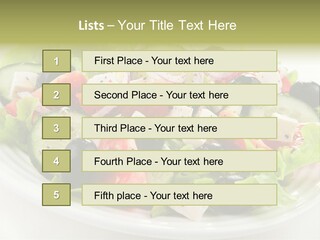 Mozzarella Greek Tomato PowerPoint Template