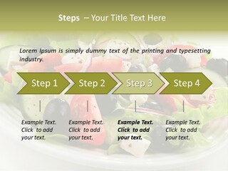 Mozzarella Greek Tomato PowerPoint Template