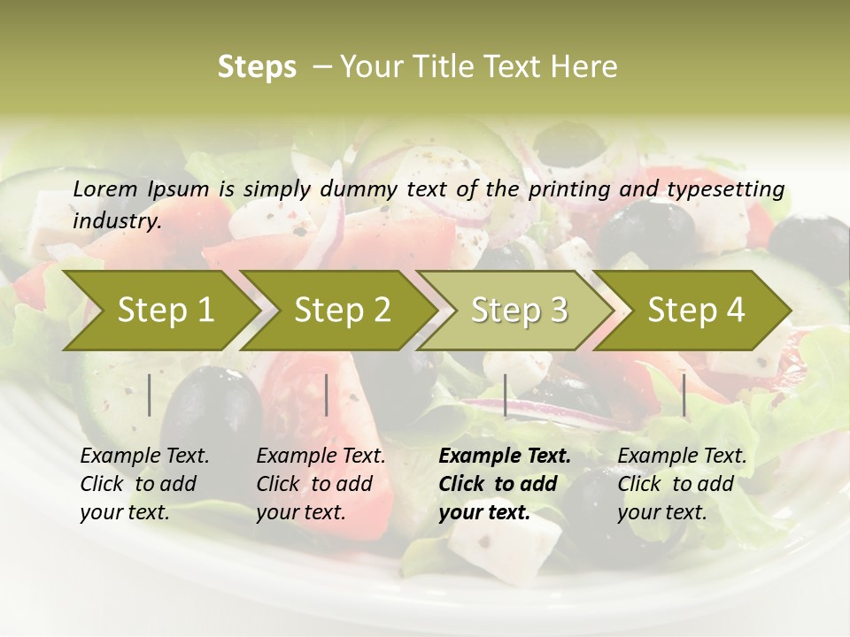 Mozzarella Greek Tomato PowerPoint Template