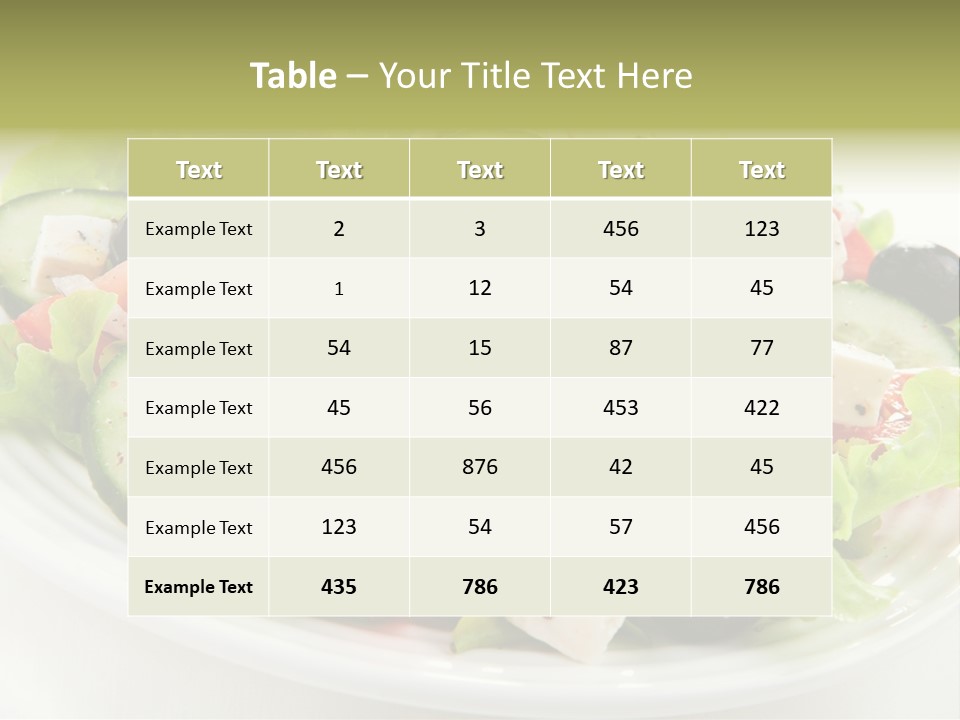 Mozzarella Greek Tomato PowerPoint Template