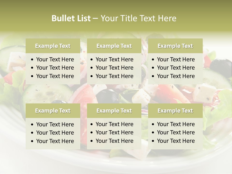 Mozzarella Greek Tomato PowerPoint Template