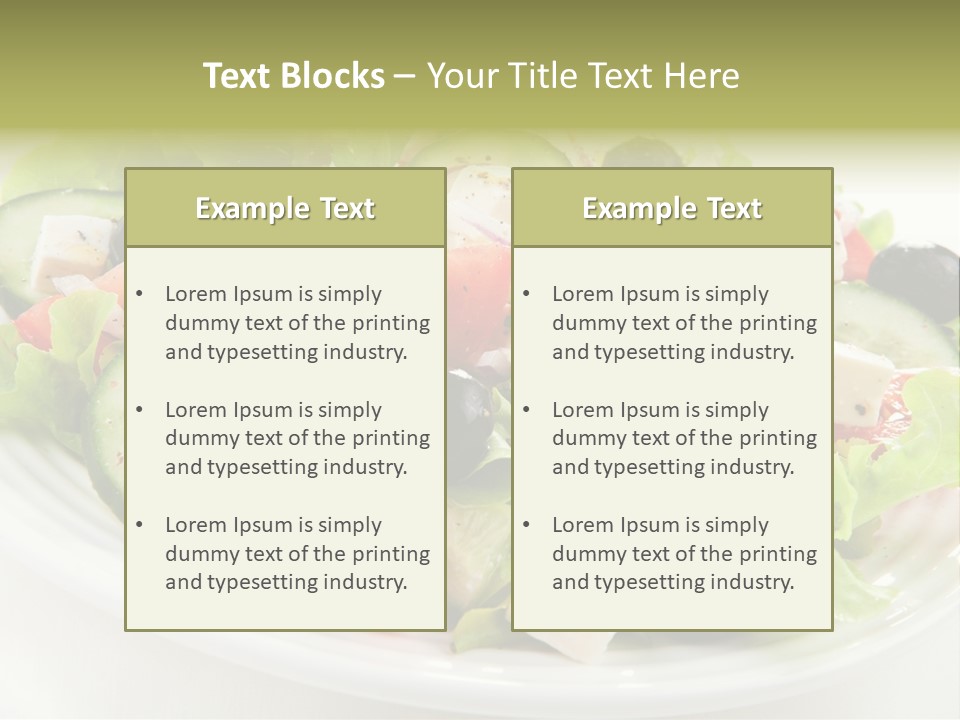Mozzarella Greek Tomato PowerPoint Template