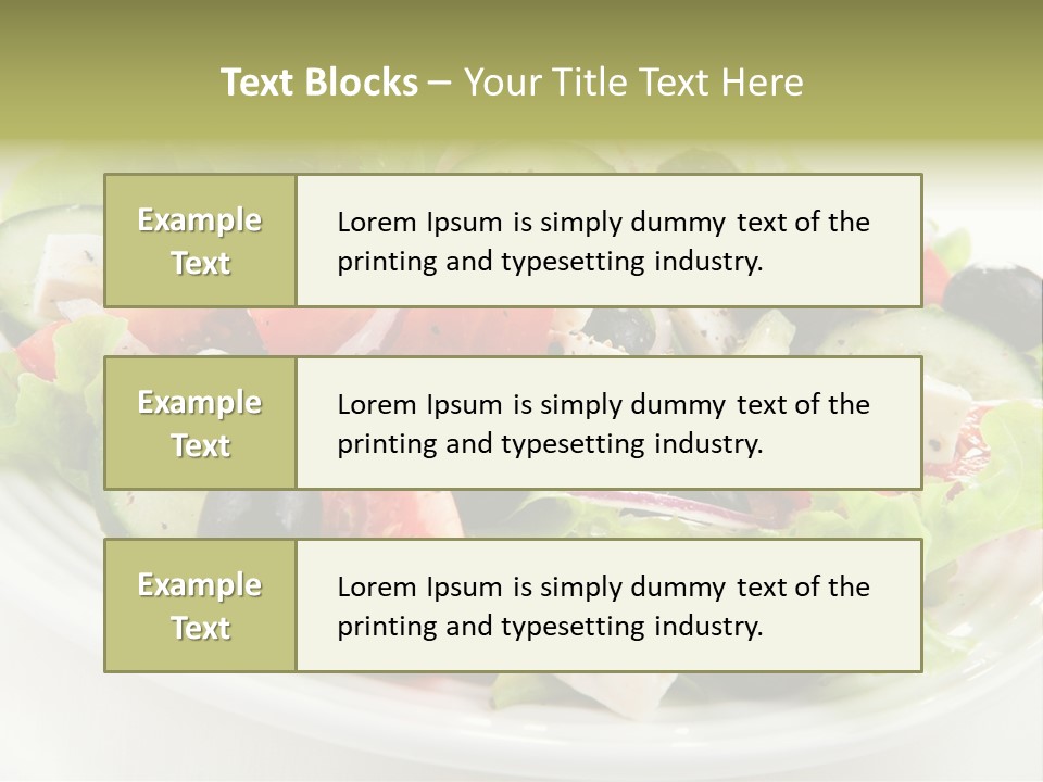 Mozzarella Greek Tomato PowerPoint Template