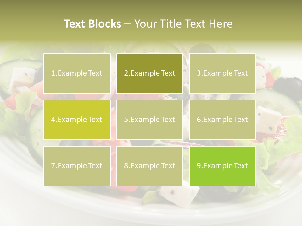 Mozzarella Greek Tomato PowerPoint Template