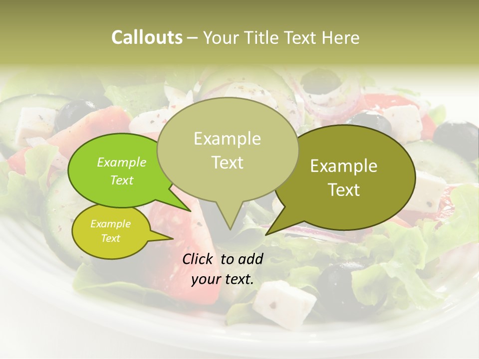 Mozzarella Greek Tomato PowerPoint Template