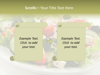 Mozzarella Greek Tomato PowerPoint Template