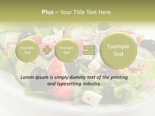 Mozzarella Greek Tomato PowerPoint Template