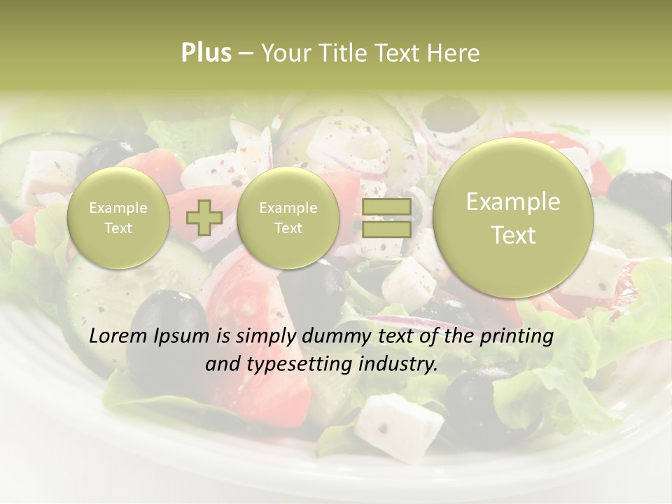 Mozzarella Greek Tomato PowerPoint Template