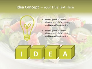 Mozzarella Greek Tomato PowerPoint Template