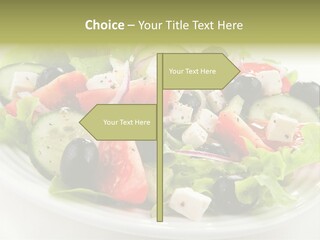 Mozzarella Greek Tomato PowerPoint Template