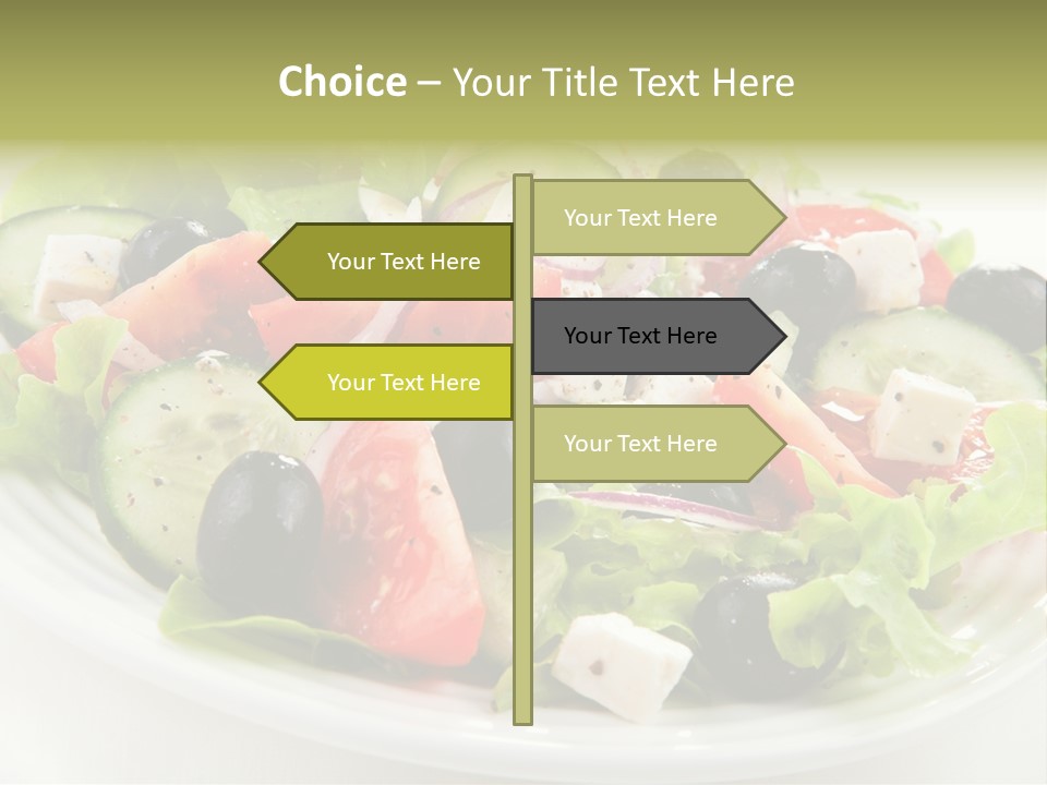 Mozzarella Greek Tomato PowerPoint Template