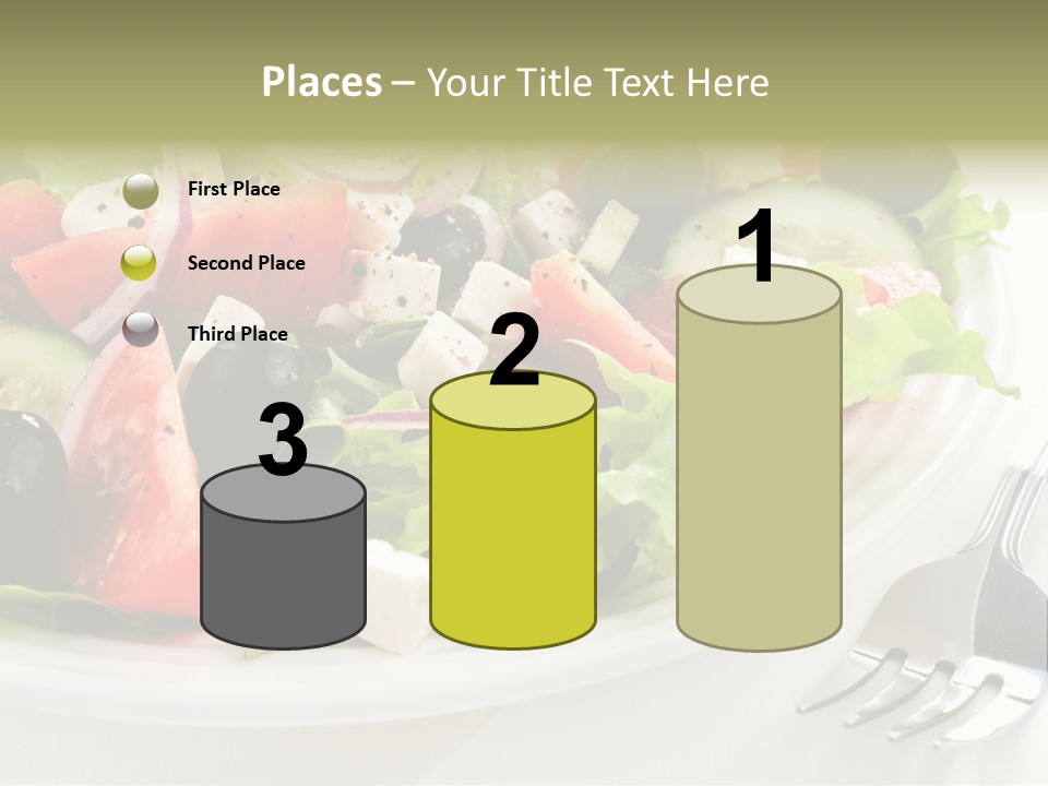 Cheese Diet Plate PowerPoint Template