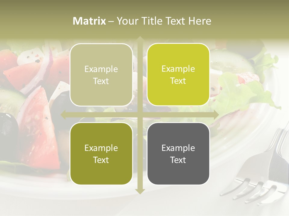 Cheese Diet Plate PowerPoint Template