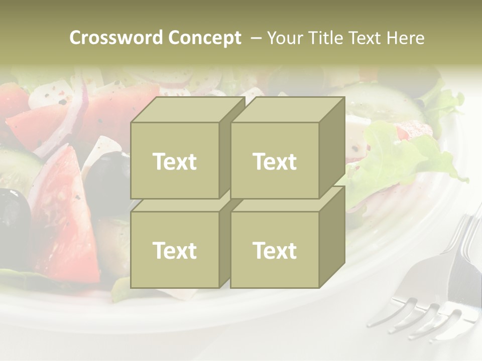 Cheese Diet Plate PowerPoint Template