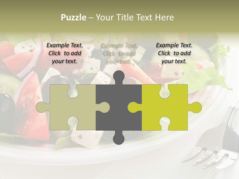 Cheese Diet Plate PowerPoint Template