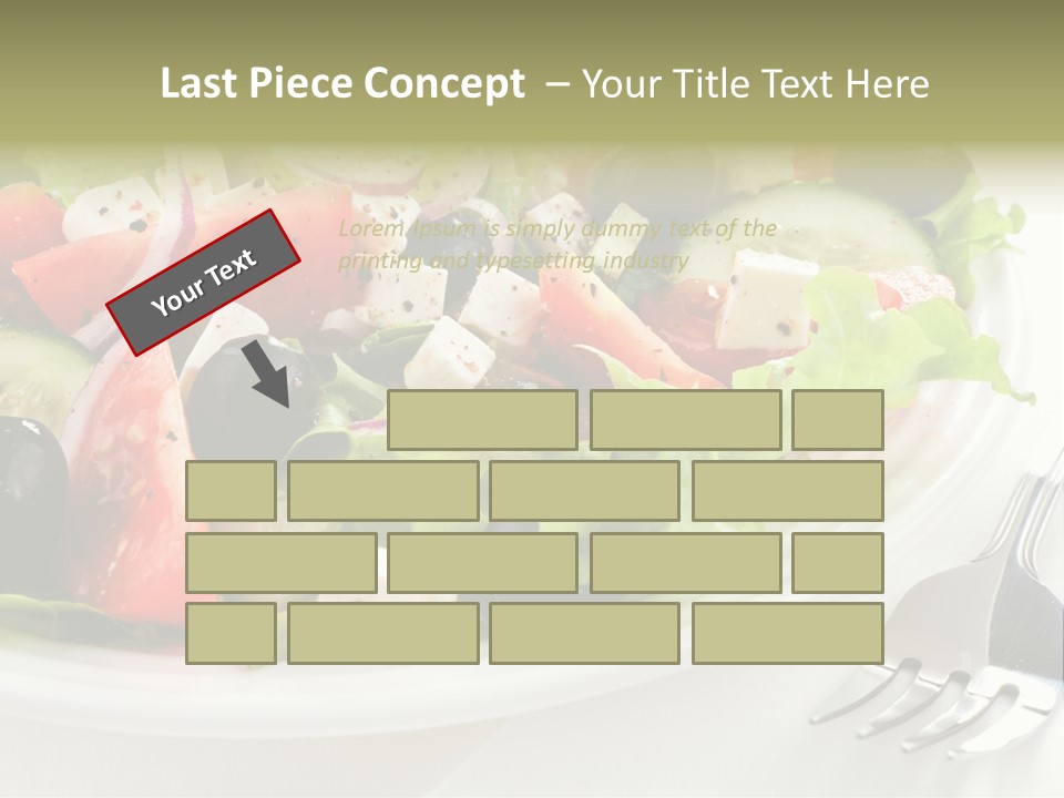 Cheese Diet Plate PowerPoint Template