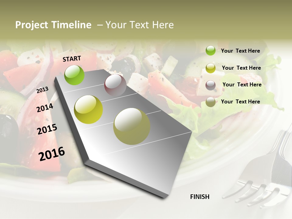 Cheese Diet Plate PowerPoint Template