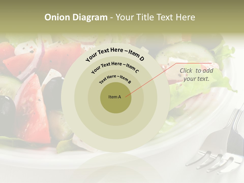 Cheese Diet Plate PowerPoint Template