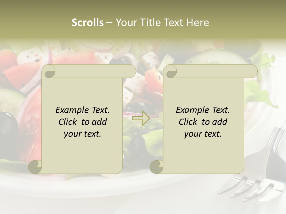 Cheese Diet Plate PowerPoint Template
