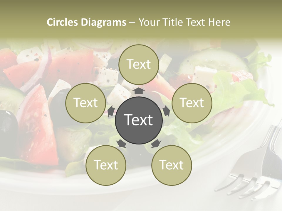 Cheese Diet Plate PowerPoint Template