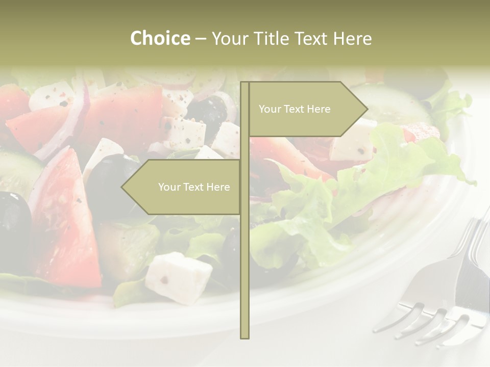 Cheese Diet Plate PowerPoint Template