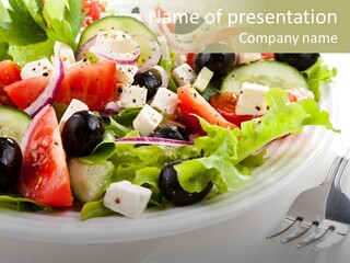 Lettuce Italian Low Fat PowerPoint Template