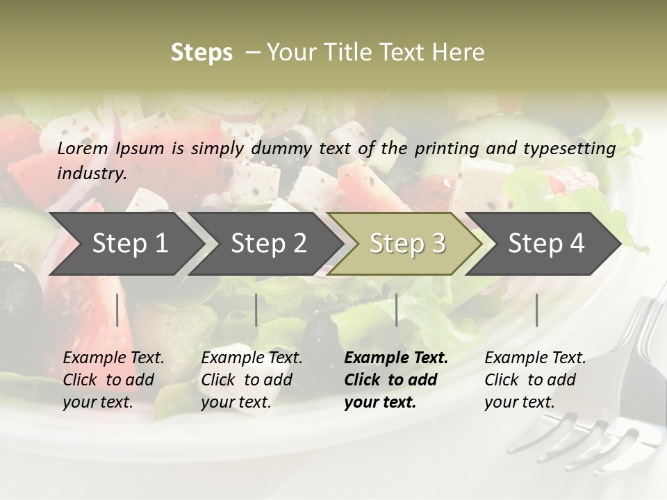 Lettuce Italian Low Fat PowerPoint Template