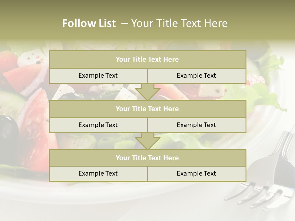 Lettuce Italian Low Fat PowerPoint Template