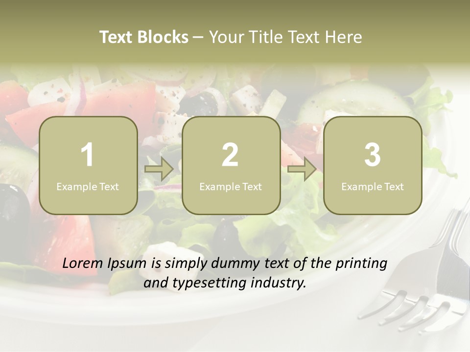 Lettuce Italian Low Fat PowerPoint Template