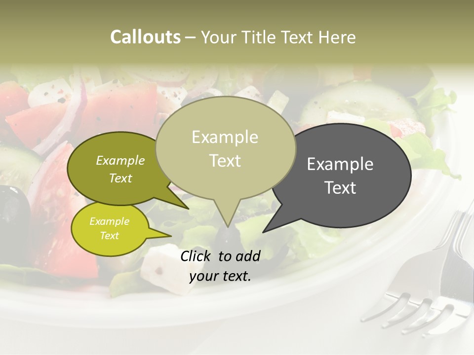 Lettuce Italian Low Fat PowerPoint Template