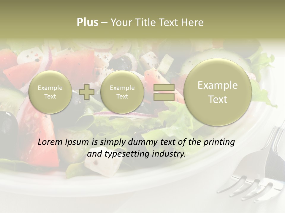 Lettuce Italian Low Fat PowerPoint Template
