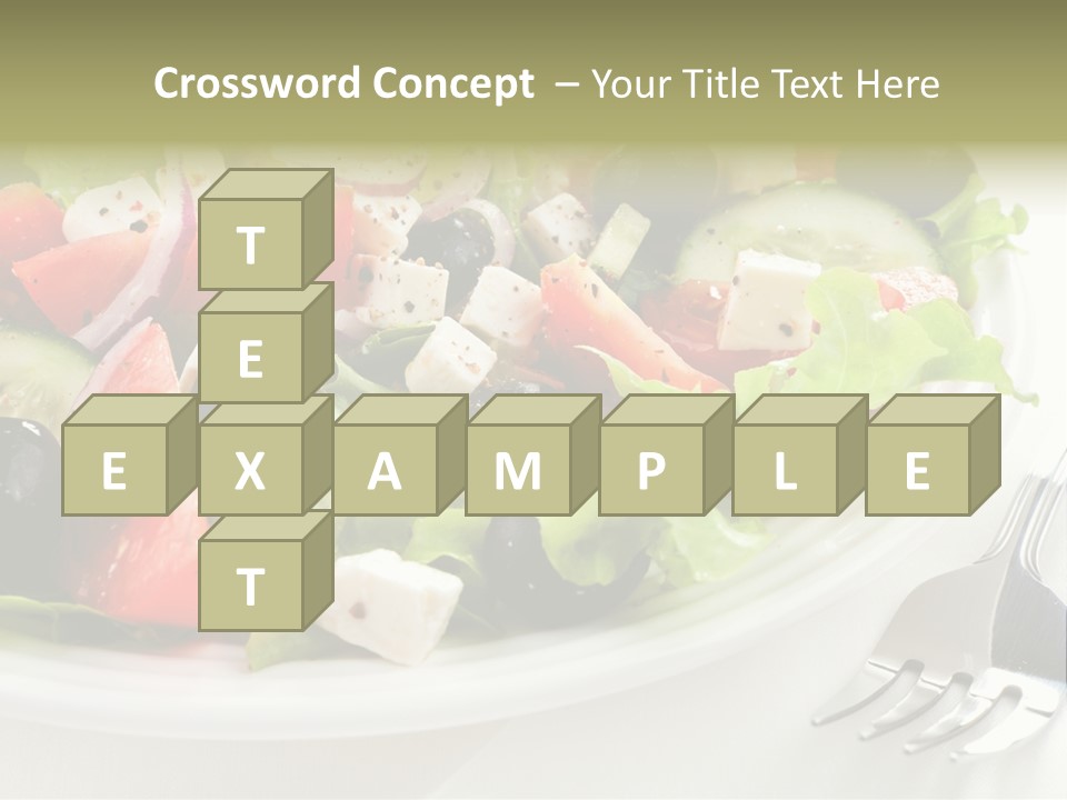 Lettuce Italian Low Fat PowerPoint Template