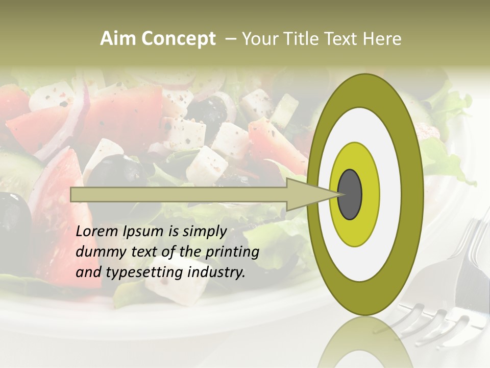 Lettuce Italian Low Fat PowerPoint Template