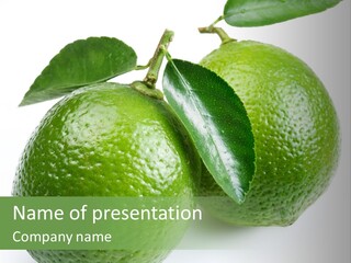 Background White Lime PowerPoint Template