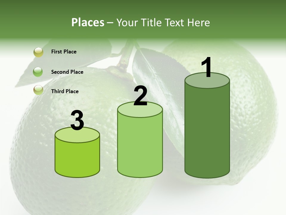 Background White Lime PowerPoint Template