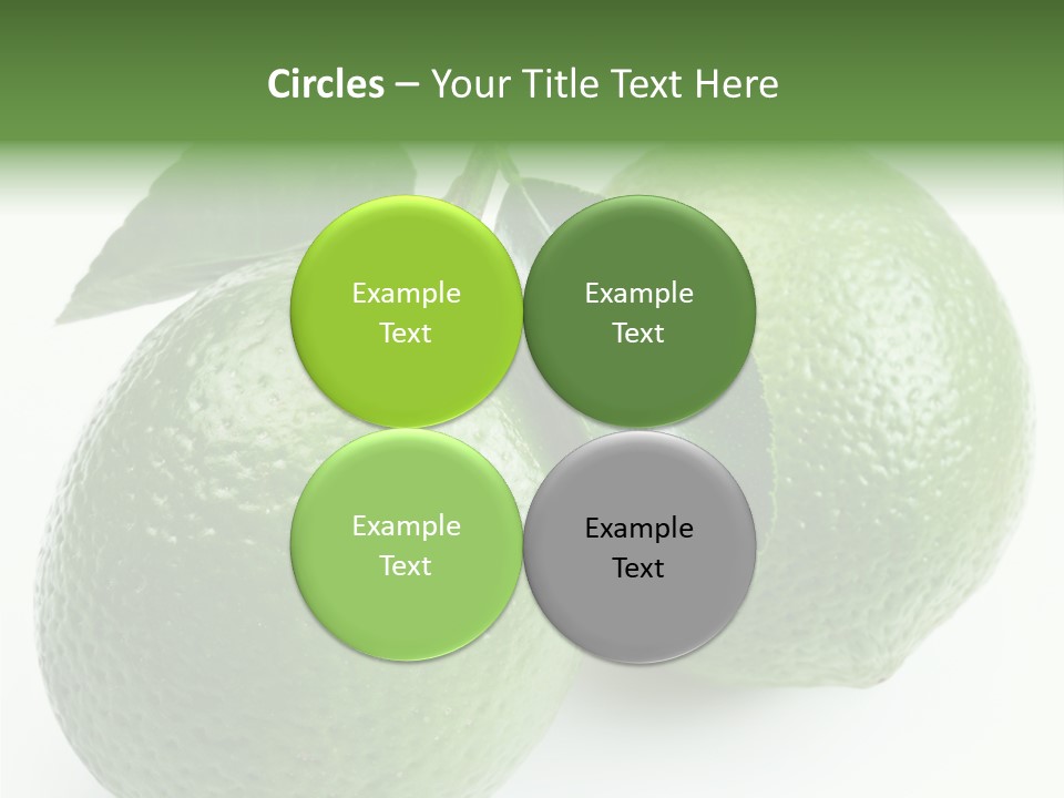 Background White Lime PowerPoint Template