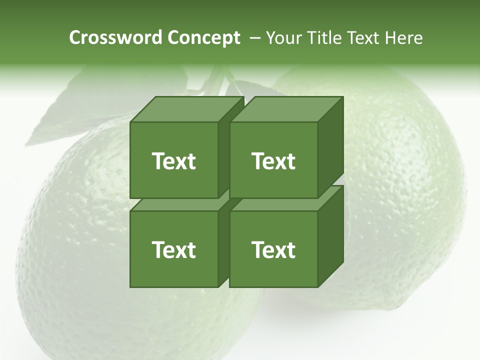 Background White Lime PowerPoint Template