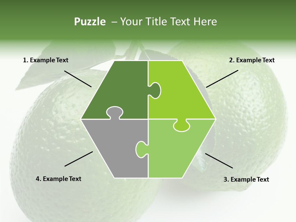 Background White Lime PowerPoint Template