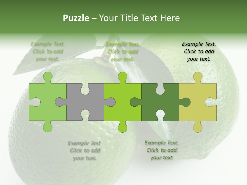 Background White Lime PowerPoint Template