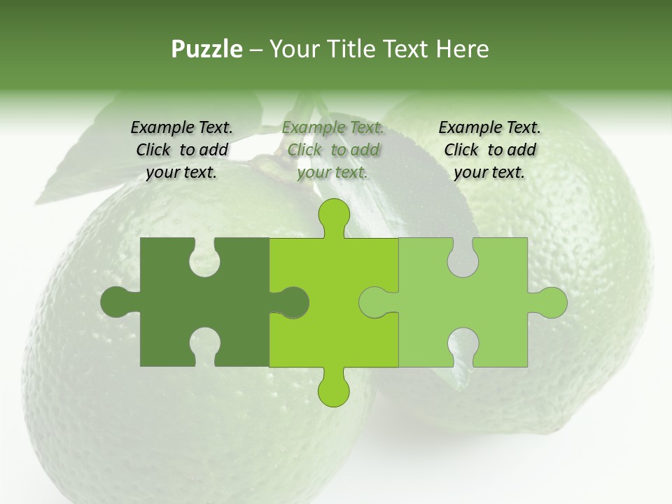 Background White Lime PowerPoint Template