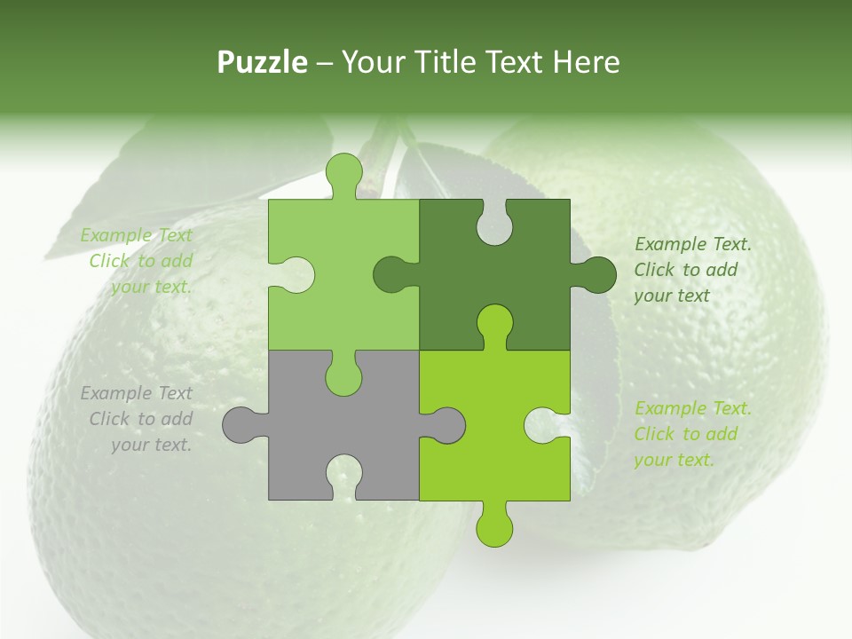 Background White Lime PowerPoint Template