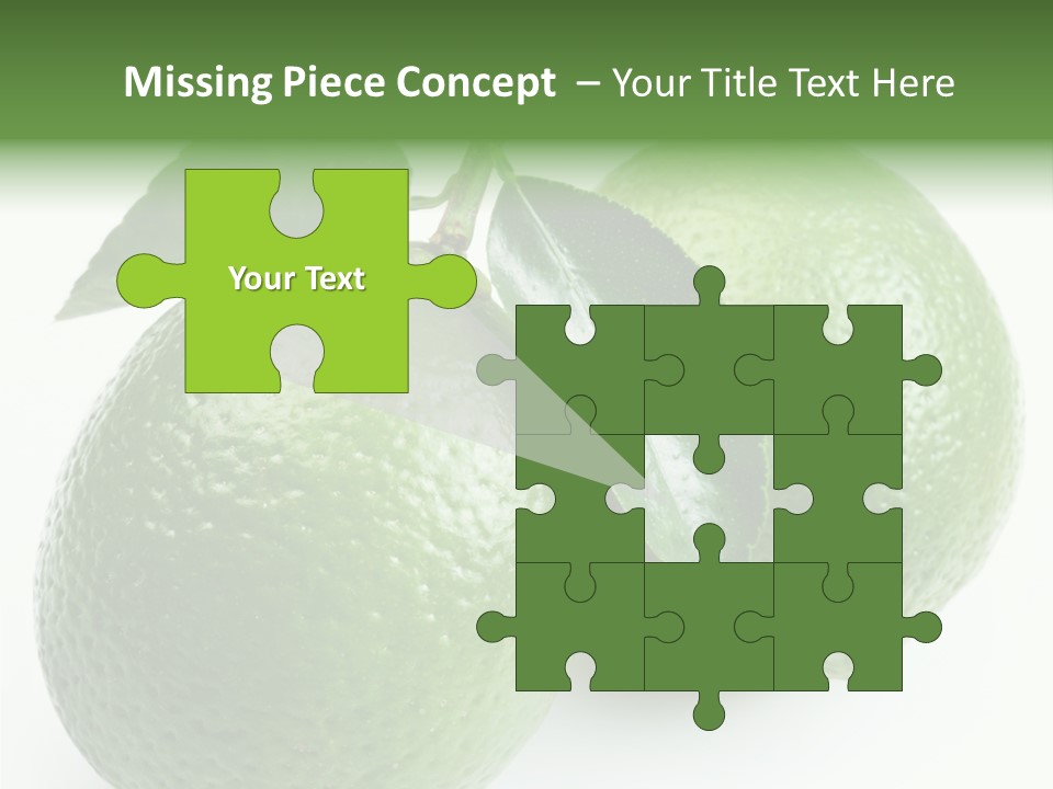 Background White Lime PowerPoint Template