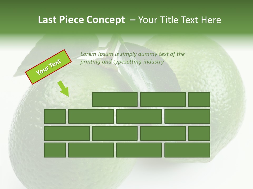 Background White Lime PowerPoint Template