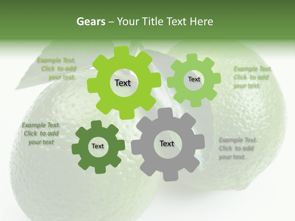Background White Lime PowerPoint Template