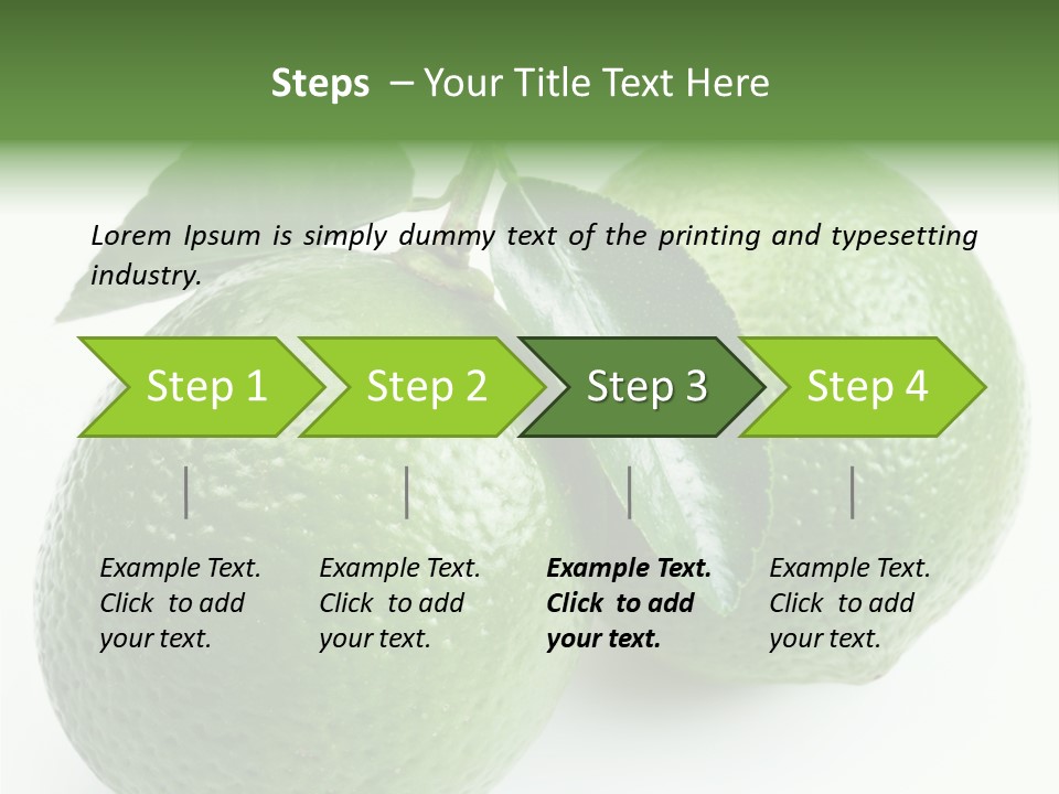 Background White Lime PowerPoint Template