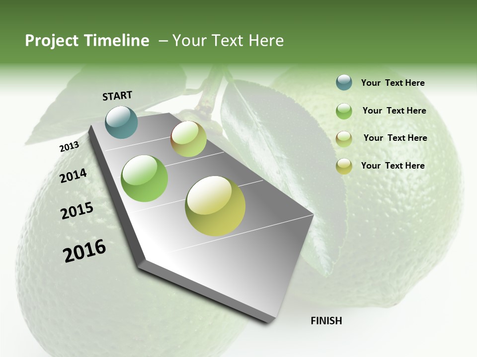 Background White Lime PowerPoint Template